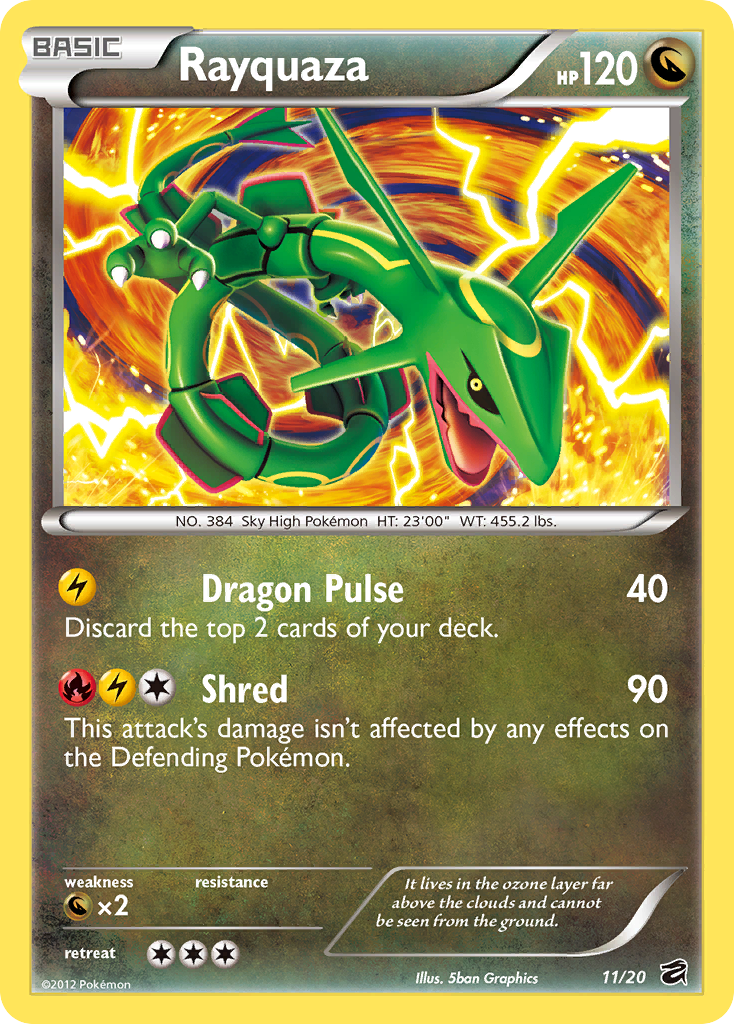 Rayquaza (11/20) [Black & White: Dragon Vault] | Dragon's Lair Comics and Fantasy Houston TX