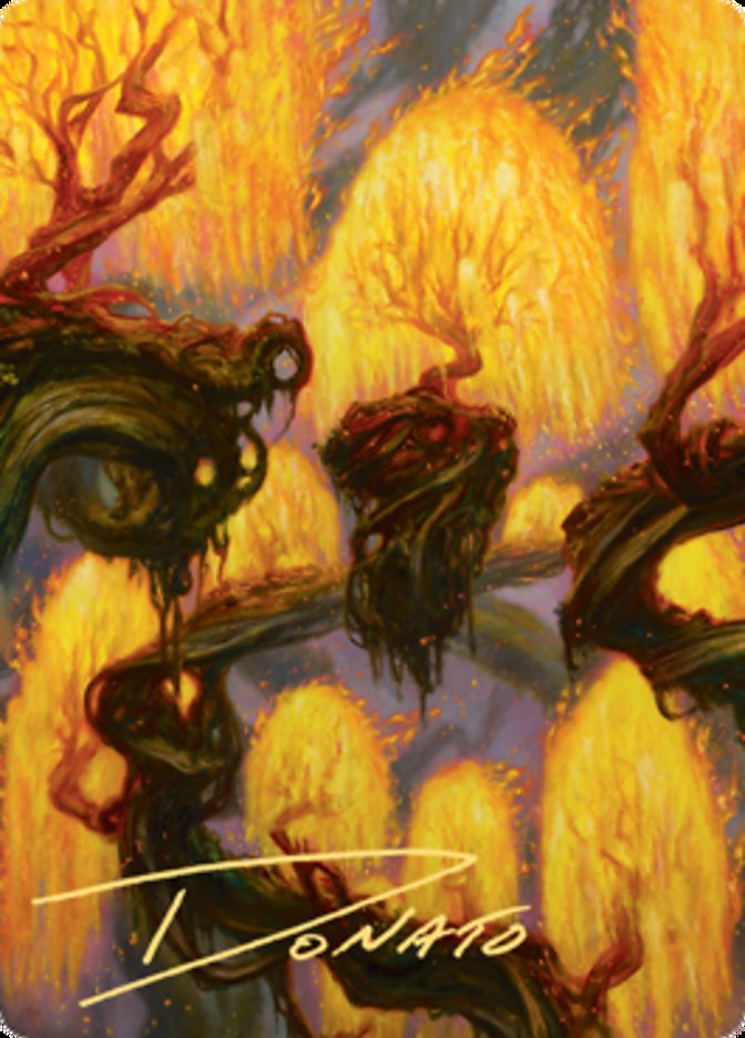 Grove of the Burnwillows Art Card (Gold-Stamped Signature) [Zendikar Rising Art Series] | Dragon's Lair Comics and Fantasy Houston TX