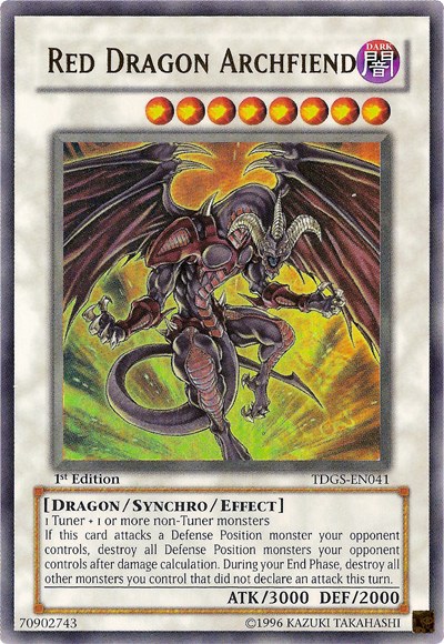 Red Dragon Archfiend [TDGS-EN041] Ultra Rare | Dragon's Lair Comics and Fantasy Houston TX