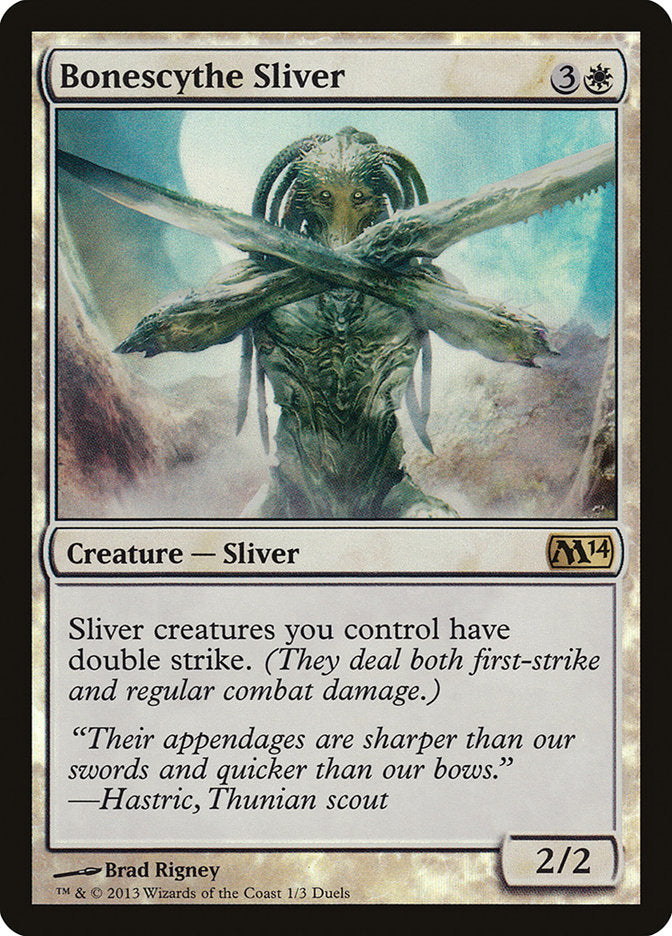 Bonescythe Sliver (Duels of the Planeswalkers Promos) [Duels of the Planeswalkers Promos 2013] | Dragon's Lair Comics and Fantasy Houston TX