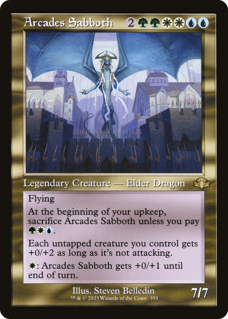 Arcades Sabboth (Retro) [Dominaria Remastered] | Dragon's Lair Comics and Fantasy Houston TX