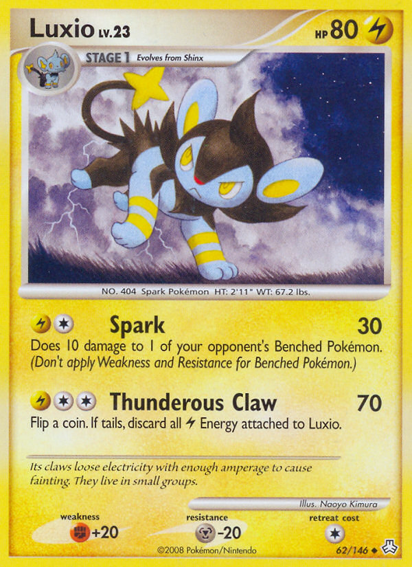 Luxio (62/146) [Diamond & Pearl: Legends Awakened] | Dragon's Lair Comics and Fantasy Houston TX