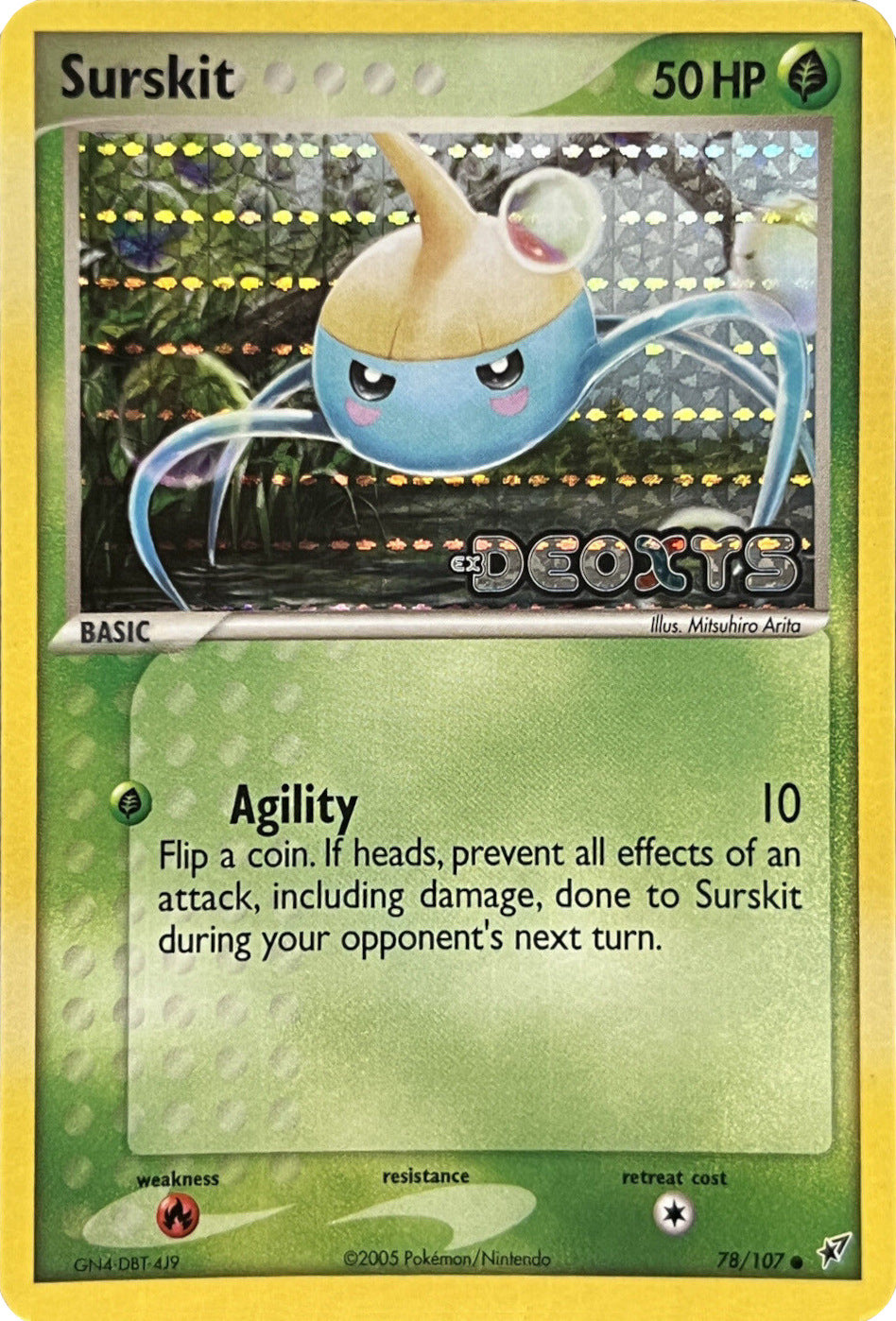 Surskit (78/107) (Stamped) [EX: Deoxys] | Dragon's Lair Comics and Fantasy Houston TX