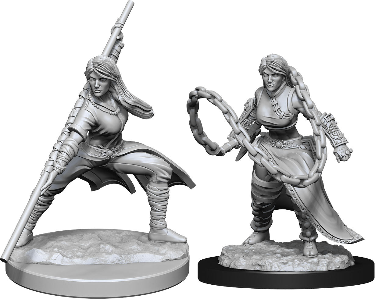 Wizkids  Dungeons and Dragons Nolzur`s Marvelous Unpainted Miniatures: W14 Human Monk Female | Dragon's Lair Comics and Fantasy Houston TX