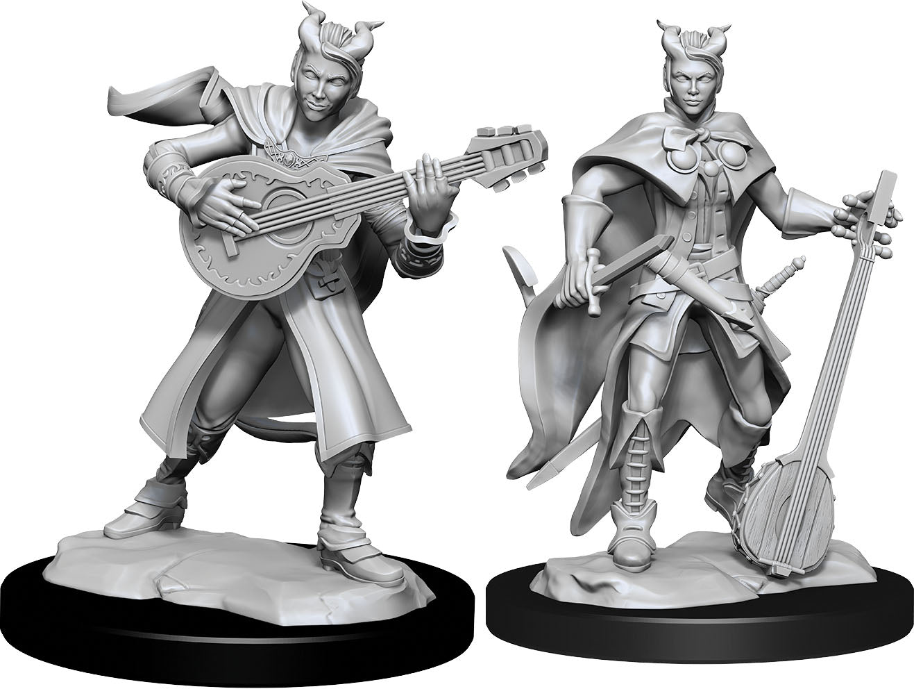 Wizkids  Dungeons and Dragons Nolzur`s Marvelous Unpainted Miniatures: W14 Tiefling Bard Female | Dragon's Lair Comics and Fantasy Houston TX