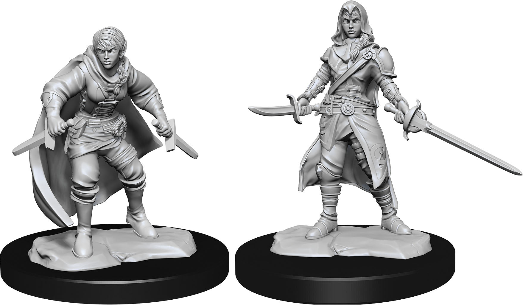 Wizkids  Dungeons and Dragons Nolzur`s Marvelous Unpainted Miniatures: W14 Half-Elf Rogue Female | Dragon's Lair Comics and Fantasy Houston TX