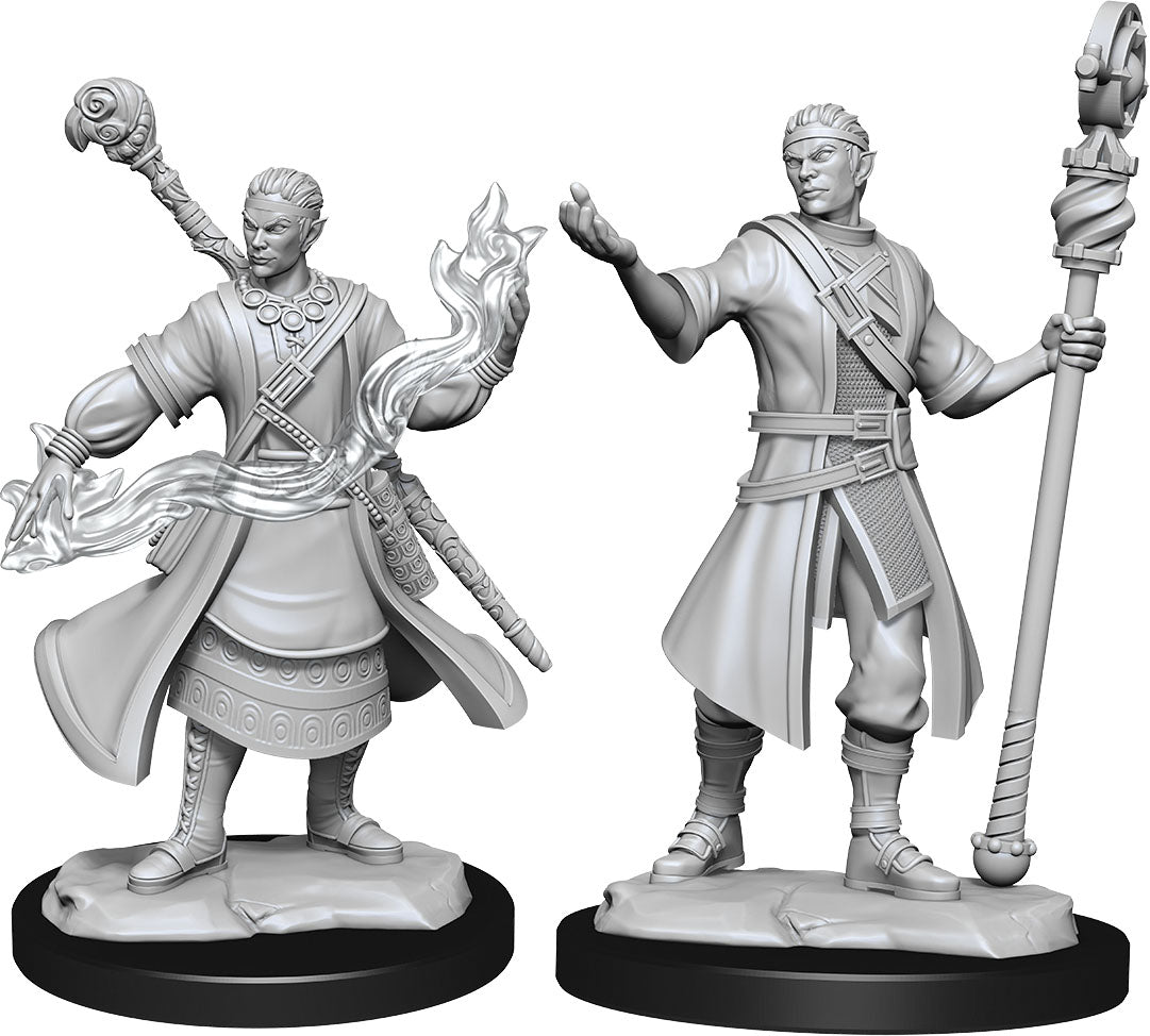 Wizkids  Dungeons and Dragons Nolzur`s Marvelous Unpainted Miniatures: W14 Half-Elf Wizard Male | Dragon's Lair Comics and Fantasy Houston TX