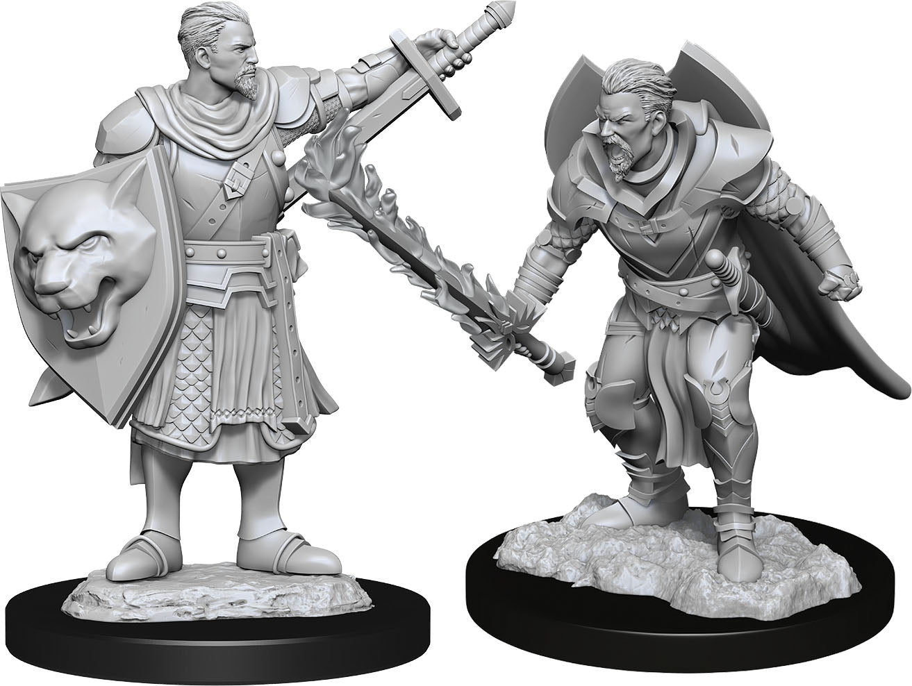 WizKids Wizkids Pathfinder Deep Cuts Unpainted Miniatures: W14 Human Champion Male | Dragon's Lair Comics and Fantasy Houston TX