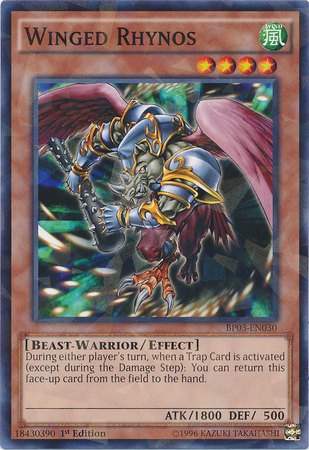 Winged Rhynos [BP03-EN030] Shatterfoil Rare | Dragon's Lair Comics and Fantasy Houston TX