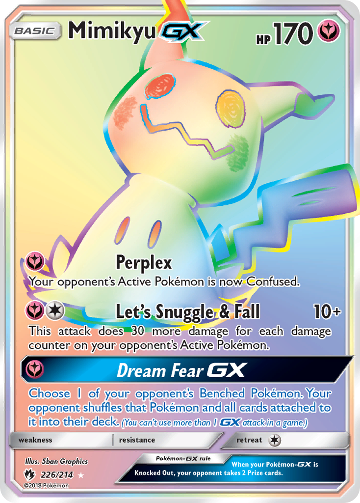 Mimikyu GX (226/214) [Sun & Moon: Lost Thunder] | Dragon's Lair Comics and Fantasy Houston TX