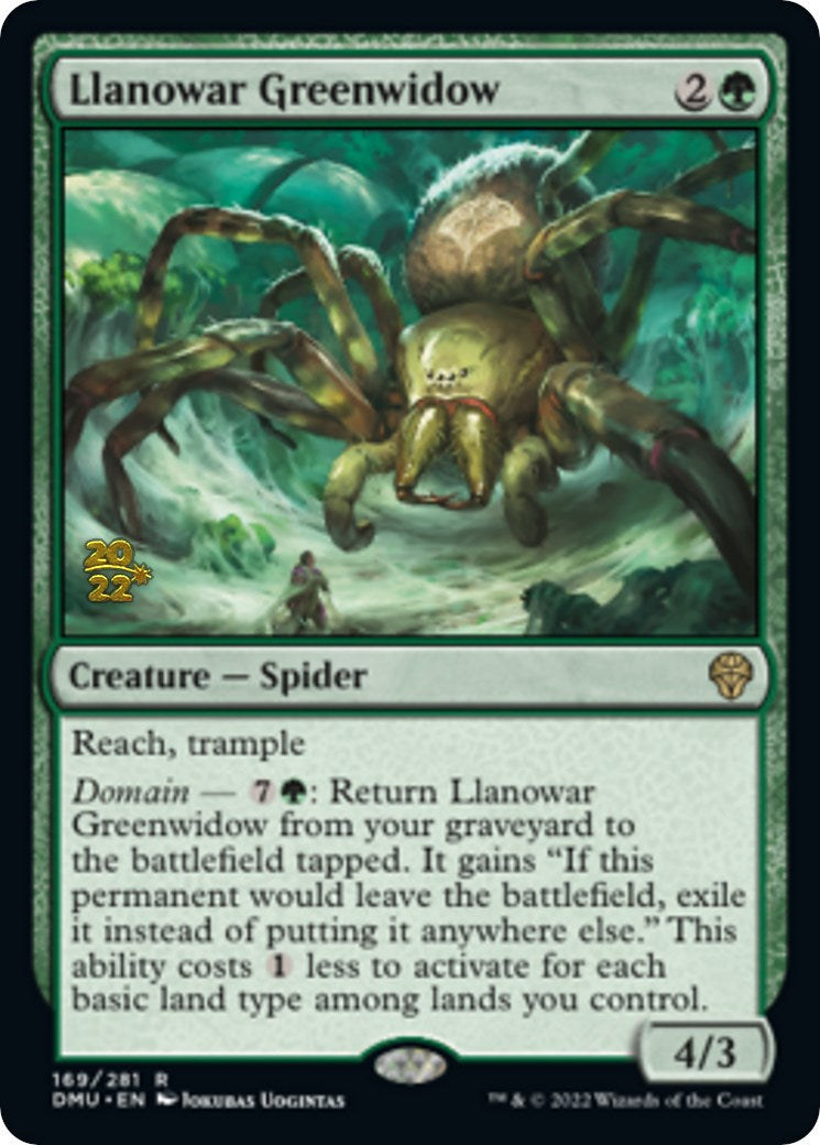 Llanowar Greenwidow [Dominaria United Prerelease Promos] | Dragon's Lair Comics and Fantasy Houston TX