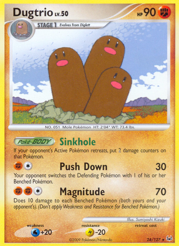 Dugtrio (24/127) [Platinum: Base Set] | Dragon's Lair Comics and Fantasy Houston TX