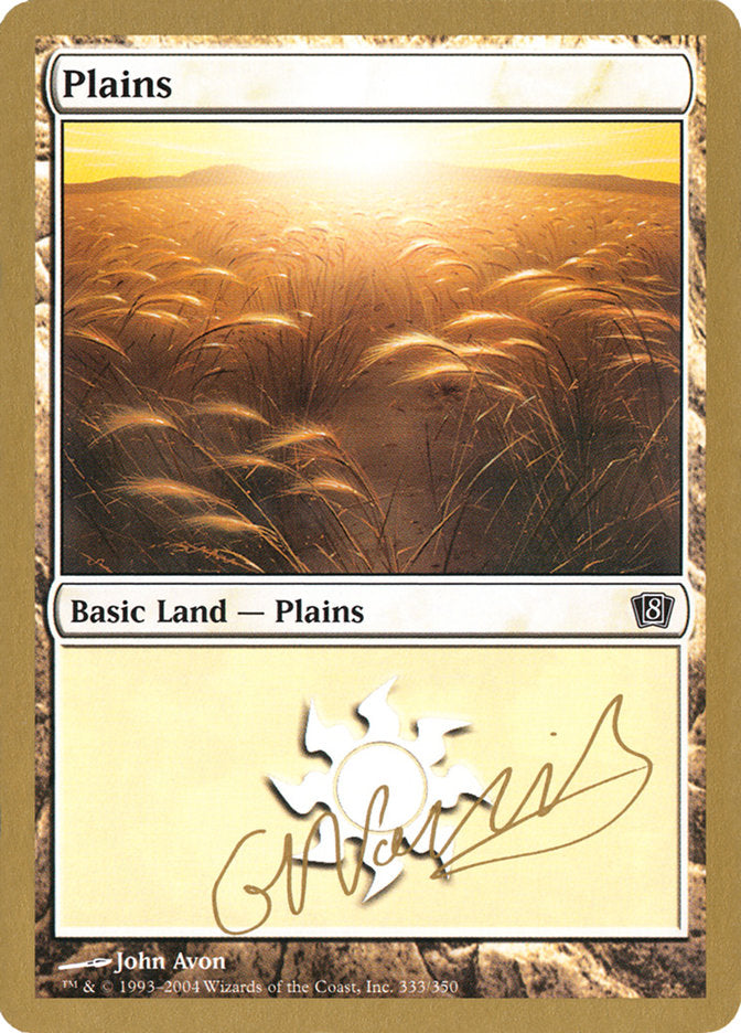 Plains (gn333) (Gabriel Nassif) [World Championship Decks 2004] | Dragon's Lair Comics and Fantasy Houston TX