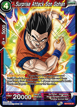 Surprise Attack Son Gohan (Starter Deck - Pride of the Saiyans) (SD15-04) [Cross Spirits] | Dragon's Lair Comics and Fantasy Houston TX