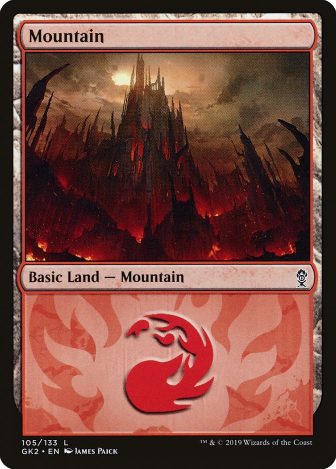 Mountain (105) [Ravnica Allegiance Guild Kit] | Dragon's Lair Comics and Fantasy Houston TX