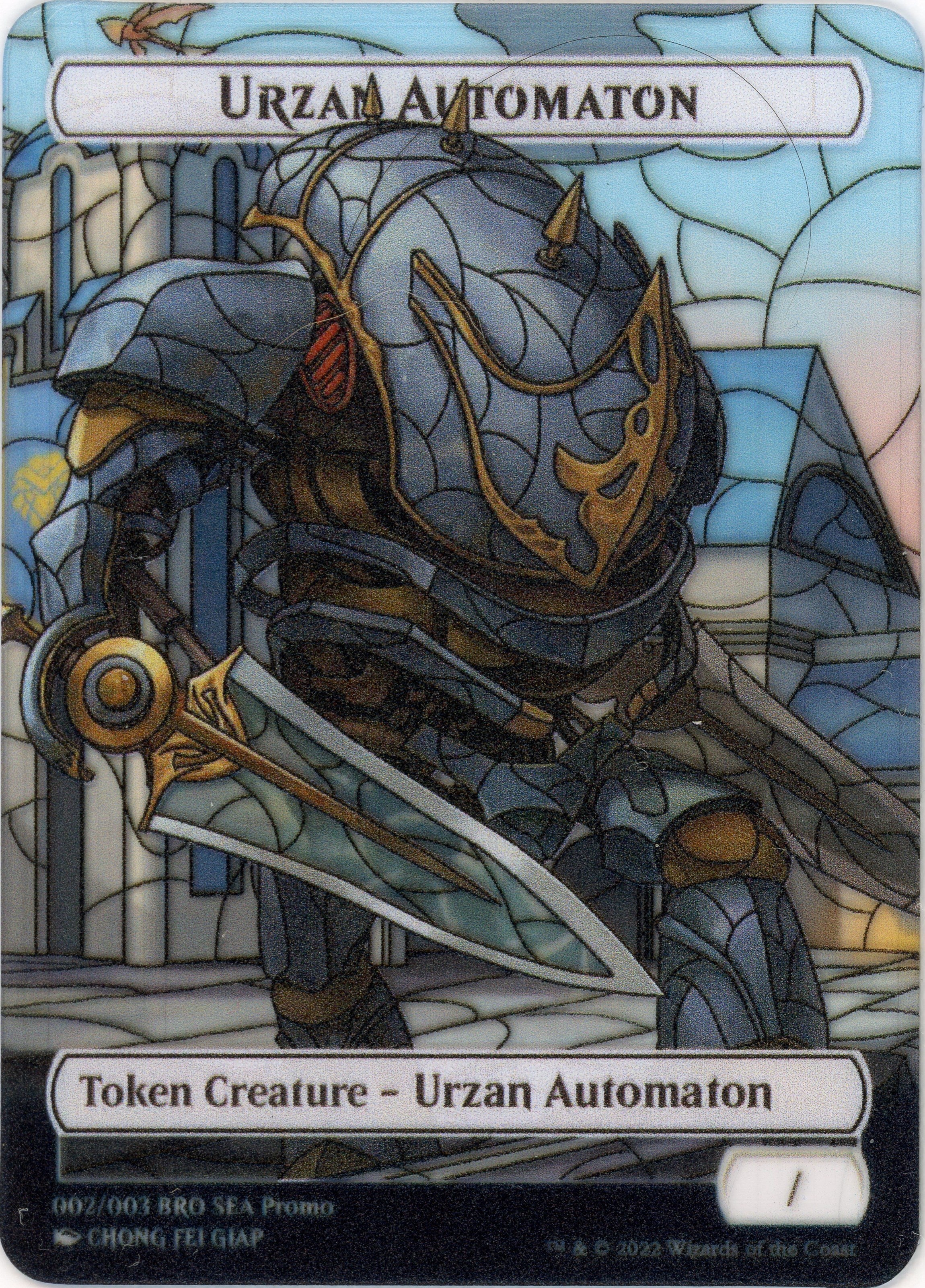 Urzan Automaton Token (SEA Exclusive) [The Brothers' War Tokens] | Dragon's Lair Comics and Fantasy Houston TX