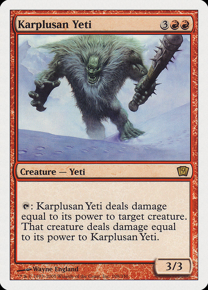 Karplusan Yeti [Ninth Edition] | Dragon's Lair Comics and Fantasy Houston TX