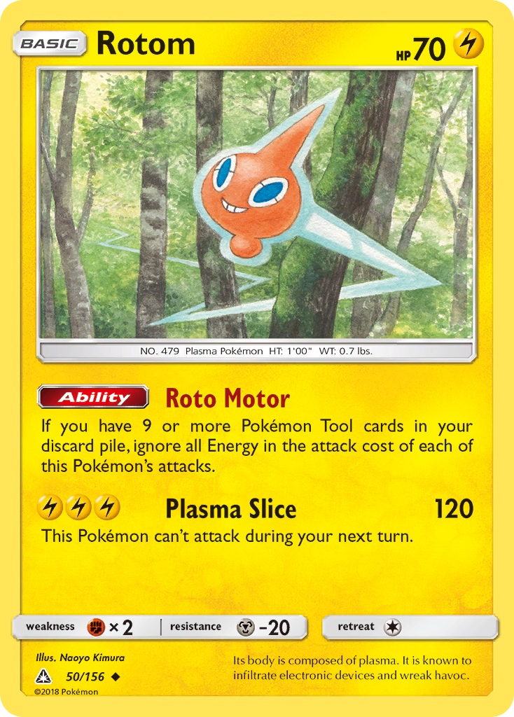 Rotom (50/156) [Sun & Moon: Ultra Prism] | Dragon's Lair Comics and Fantasy Houston TX