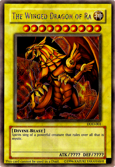 The Winged Dragon of Ra [DOD-001] Prismatic Secret Rare | Dragon's Lair Comics and Fantasy Houston TX