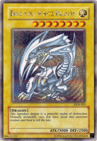 Blue-Eyes White Dragon (Dark Duel Stories) [DDS-001] Secret Rare | Dragon's Lair Comics and Fantasy Houston TX