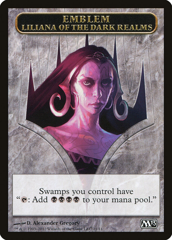 Liliana of the Dark Realms Emblem [Magic 2013 Tokens] | Dragon's Lair Comics and Fantasy Houston TX