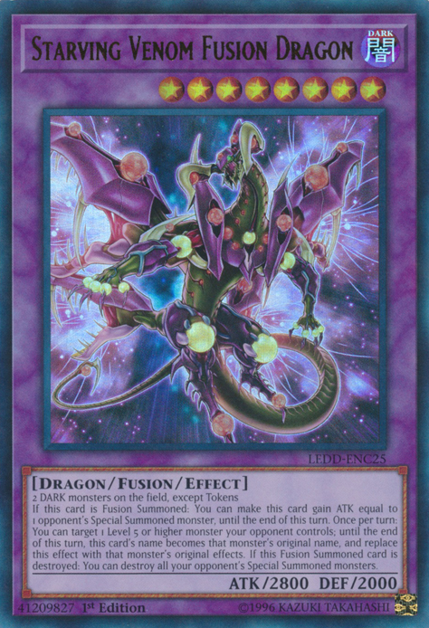 Starving Venom Fusion Dragon [LEDD-ENC25] Ultra Rare | Dragon's Lair Comics and Fantasy Houston TX