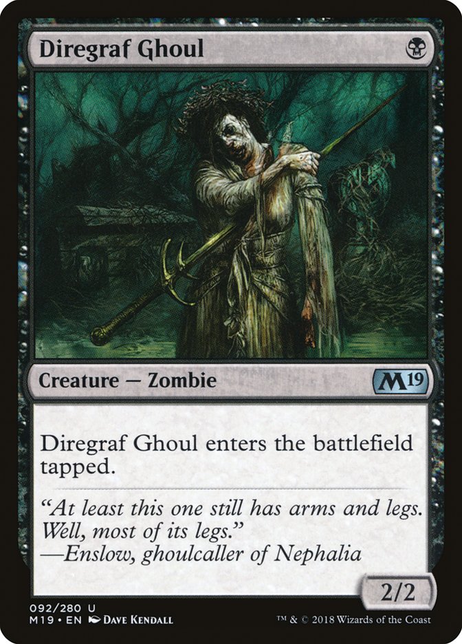 Diregraf Ghoul [Core Set 2019] | Dragon's Lair Comics and Fantasy Houston TX