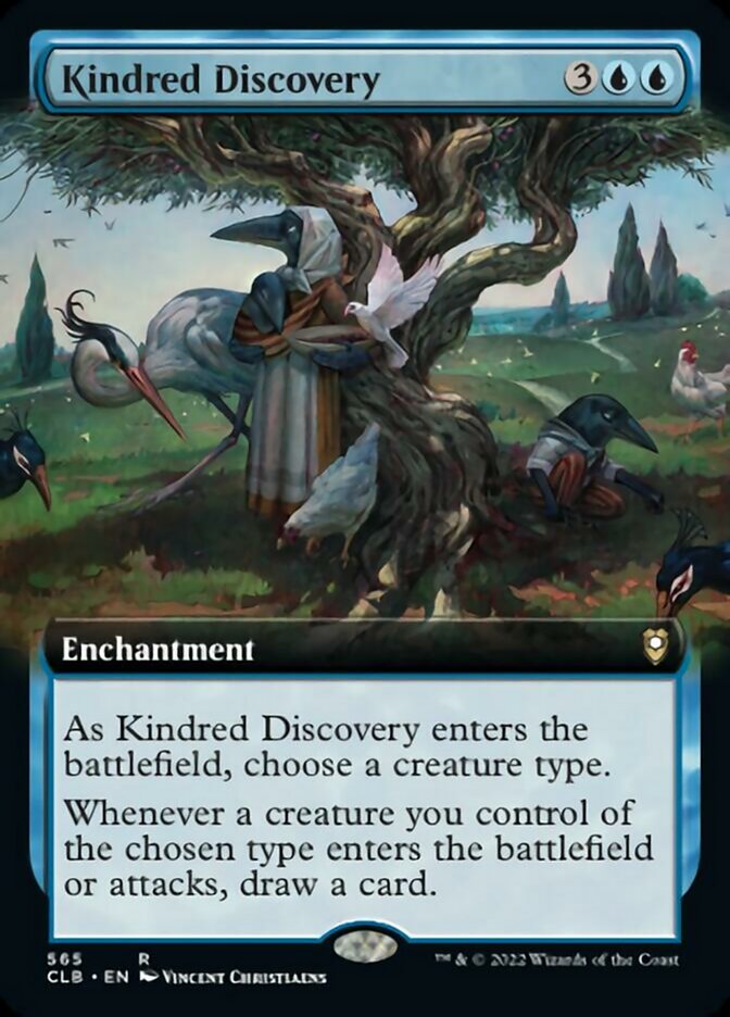 Kindred Discovery (Extended Art) [Commander Legends: Battle for Baldur's Gate] | Dragon's Lair Comics and Fantasy Houston TX