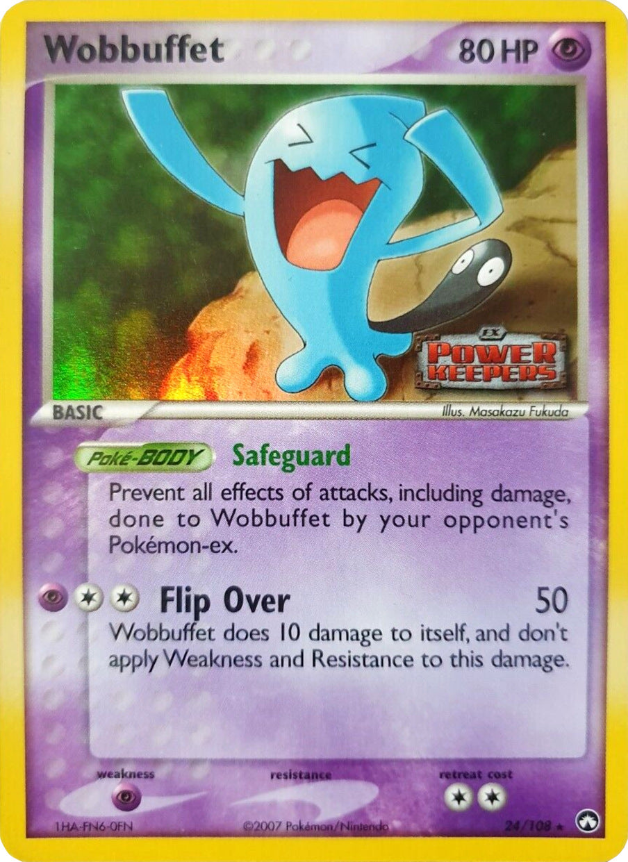 Wobbuffet (24/108) (Stamped) [EX: Power Keepers] | Dragon's Lair Comics and Fantasy Houston TX