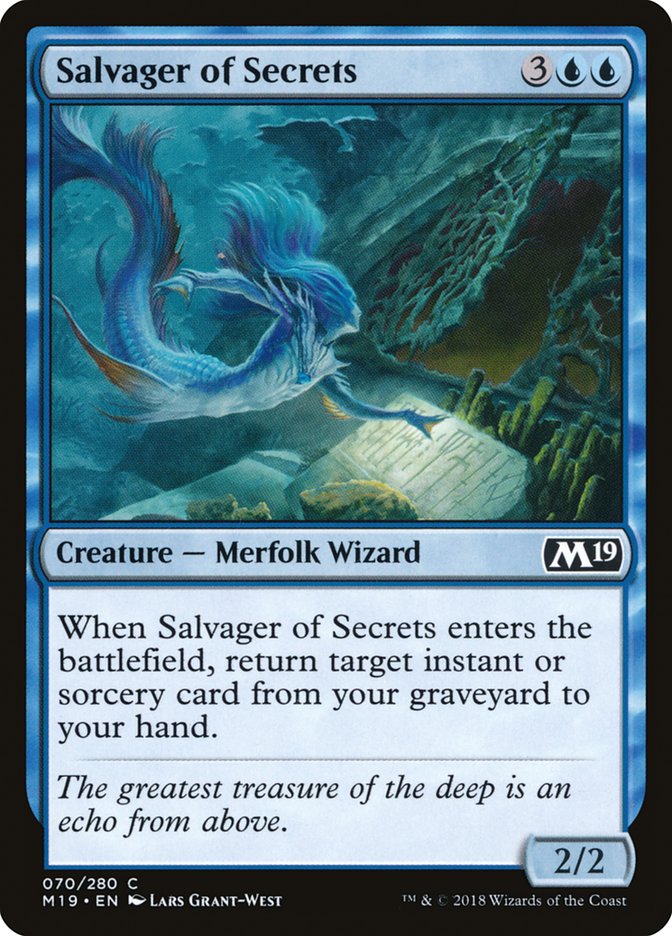 Salvager of Secrets [Core Set 2019] | Dragon's Lair Comics and Fantasy Houston TX