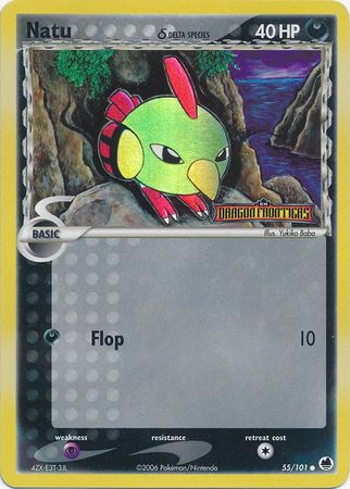 Natu (55/101) (Delta Species) (Stamped) [EX: Dragon Frontiers] | Dragon's Lair Comics and Fantasy Houston TX