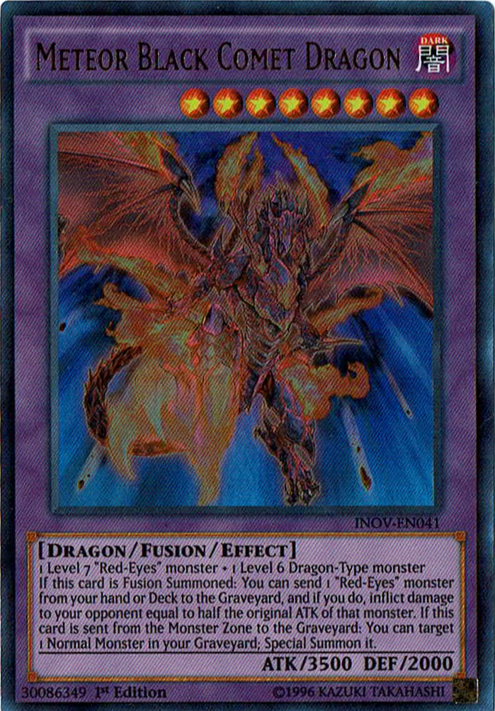 Meteor Black Comet Dragon [INOV-EN041] Ultra Rare | Dragon's Lair Comics and Fantasy Houston TX