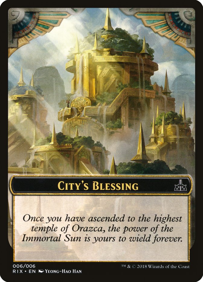 City's Blessing [Rivals of Ixalan Tokens] | Dragon's Lair Comics and Fantasy Houston TX