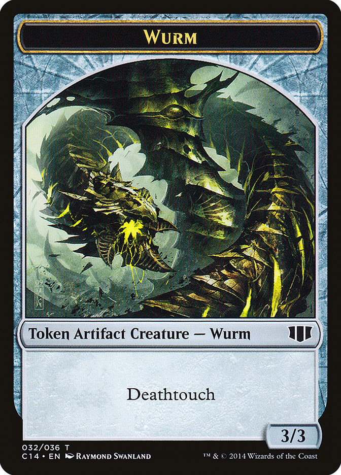 Wurm (032/036) // Goat Double-Sided Token [Commander 2014 Tokens] | Dragon's Lair Comics and Fantasy Houston TX