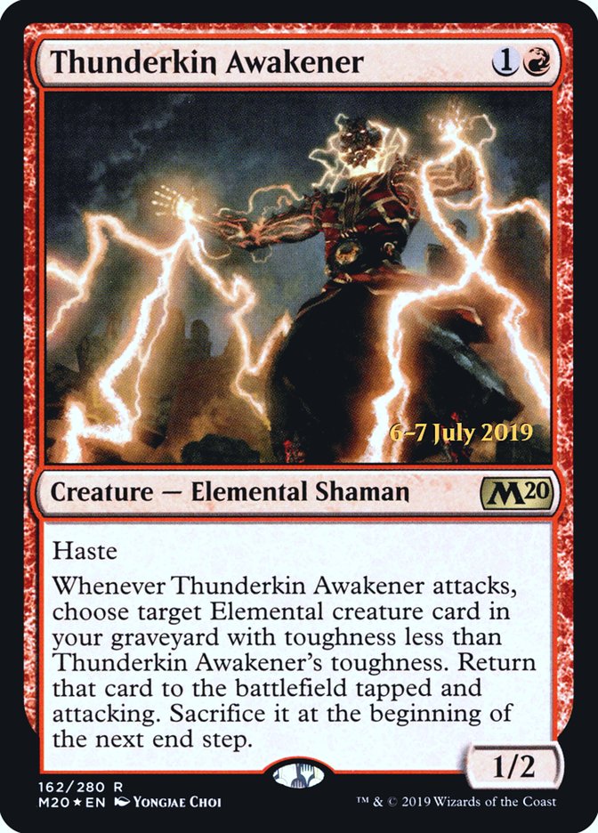 Thunderkin Awakener [Core Set 2020 Prerelease Promos] | Dragon's Lair Comics and Fantasy Houston TX