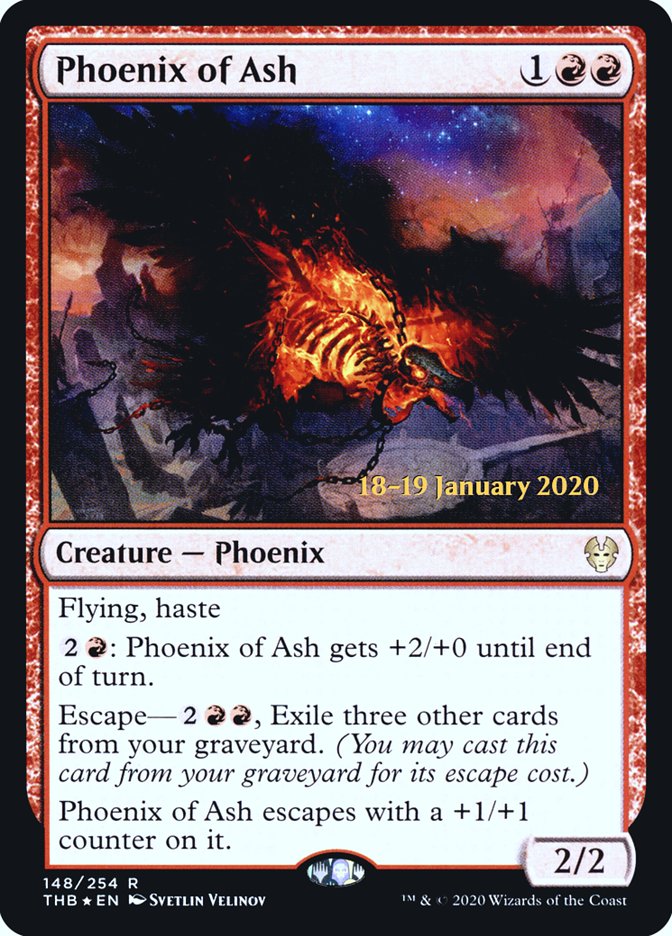 Phoenix of Ash [Theros Beyond Death Prerelease Promos] | Dragon's Lair Comics and Fantasy Houston TX