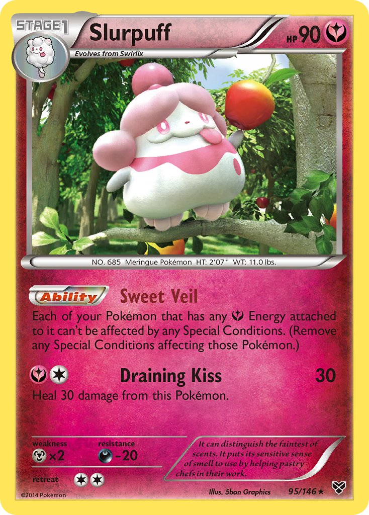 Slurpuff (95/146) (Theme Deck Exclusive) [XY: Base Set] | Dragon's Lair Comics and Fantasy Houston TX