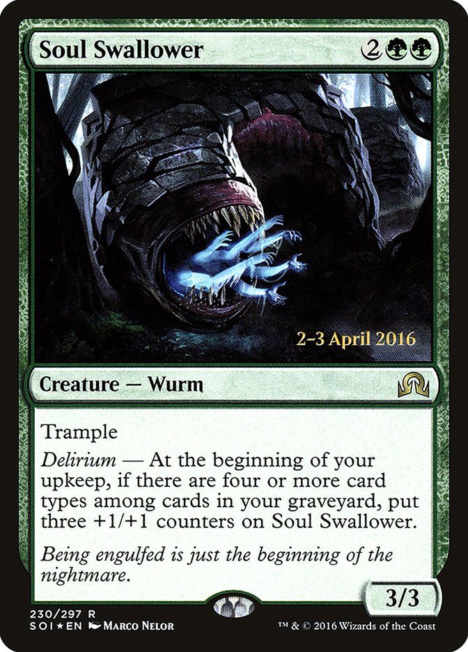 Soul Swallower [Shadows over Innistrad Prerelease Promos] | Dragon's Lair Comics and Fantasy Houston TX