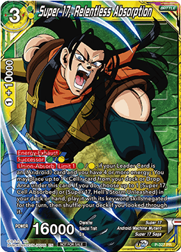 Super 17, Relentless Absorption (Winner Stamped) (P-327) [Tournament Promotion Cards] | Dragon's Lair Comics and Fantasy Houston TX