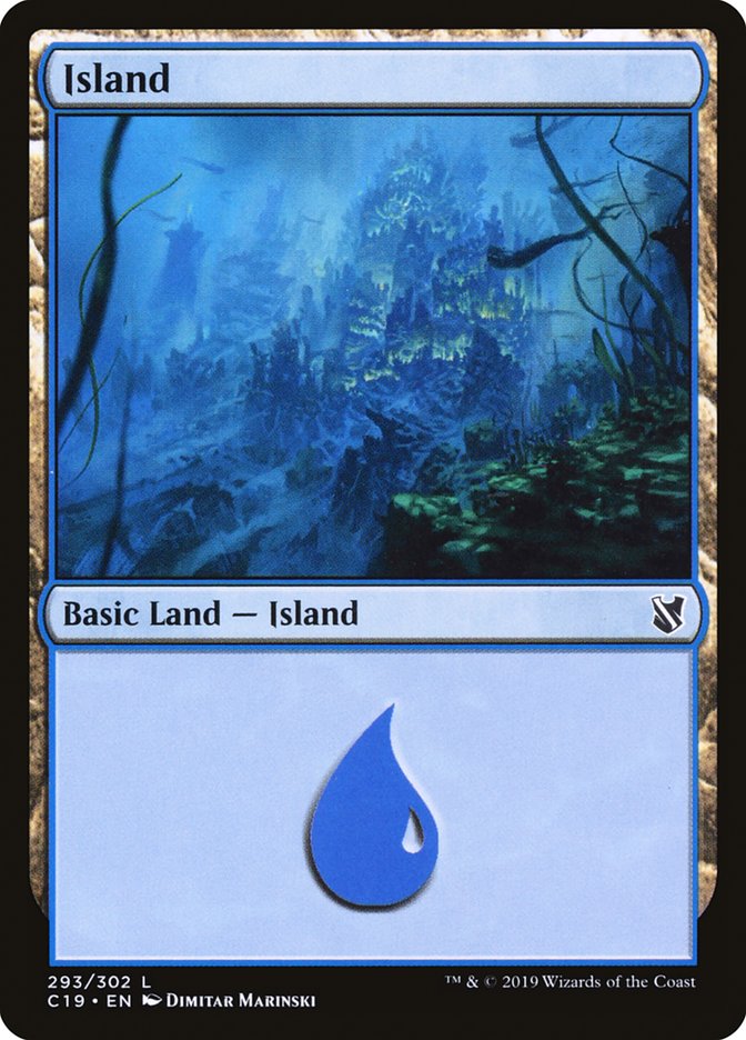 Island (293) [Commander 2019] | Dragon's Lair Comics and Fantasy Houston TX