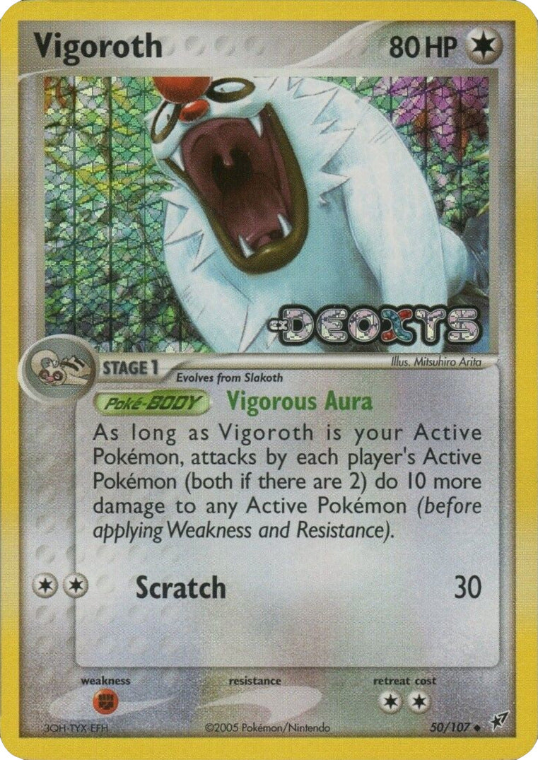 Vigoroth (50/107) (Stamped) [EX: Deoxys] | Dragon's Lair Comics and Fantasy Houston TX