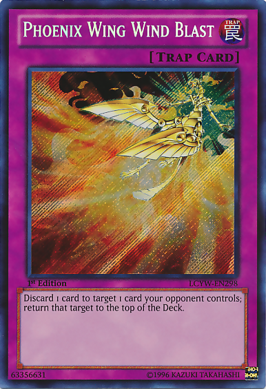 Phoenix Wing Wind Blast [LCYW-EN298] Secret Rare | Dragon's Lair Comics and Fantasy Houston TX