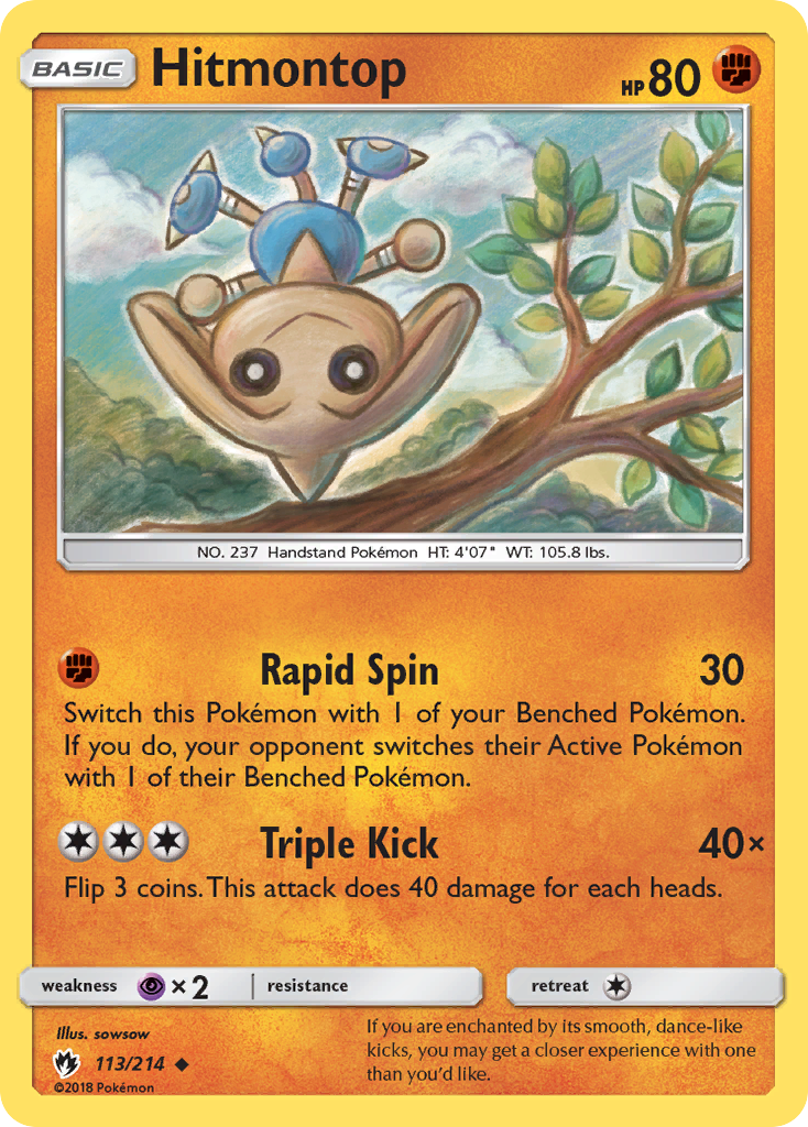 Hitmontop (113/214) [Sun & Moon: Lost Thunder] | Dragon's Lair Comics and Fantasy Houston TX