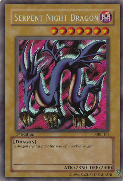 Serpent Night Dragon [MRL-103] Secret Rare | Dragon's Lair Comics and Fantasy Houston TX