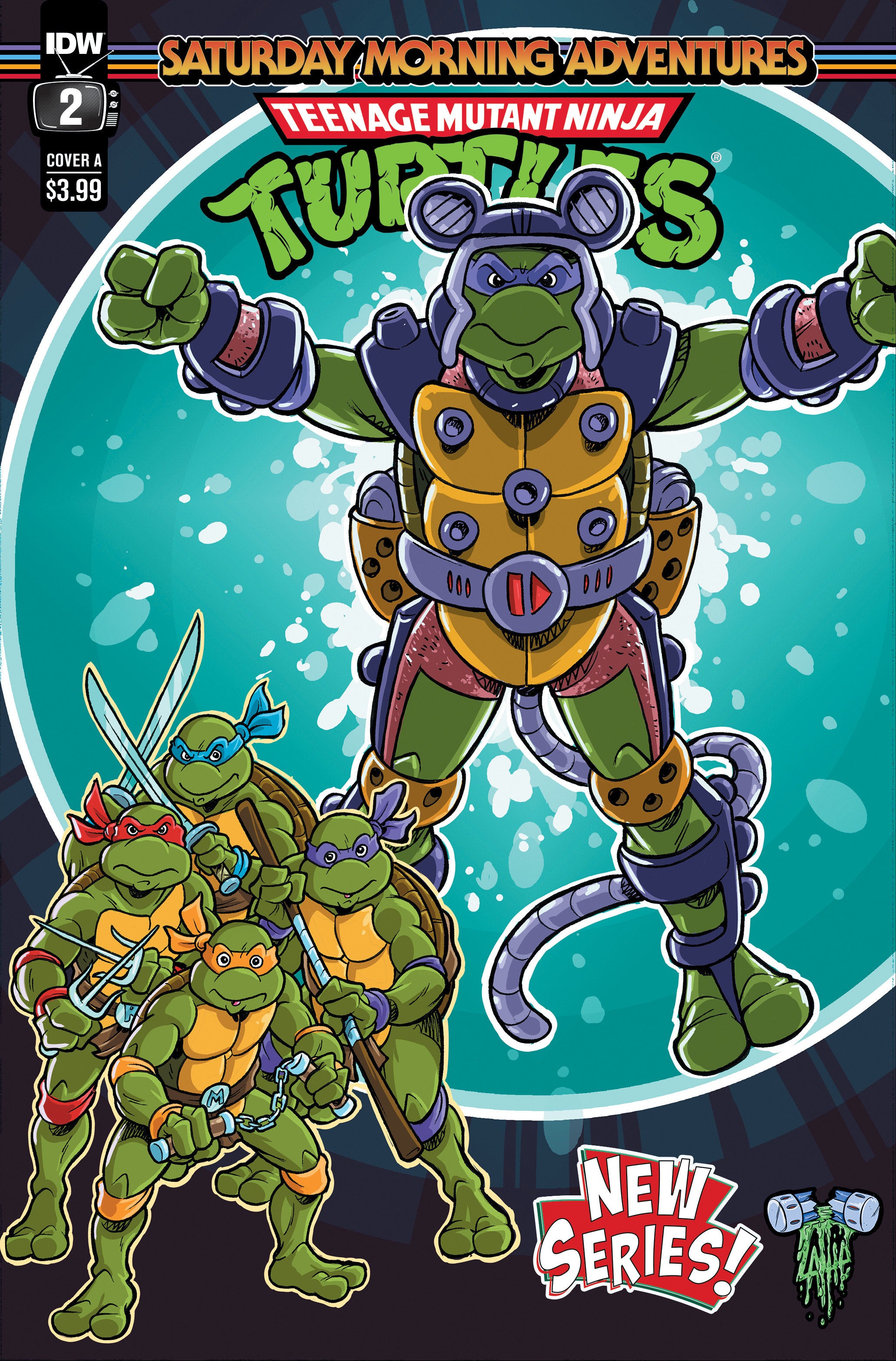 Teenage Mutant Ninja Turtles: Saturday Morning Adventures (2023-) #2 Cover A (Lattie) | Dragon's Lair Comics and Fantasy Houston TX