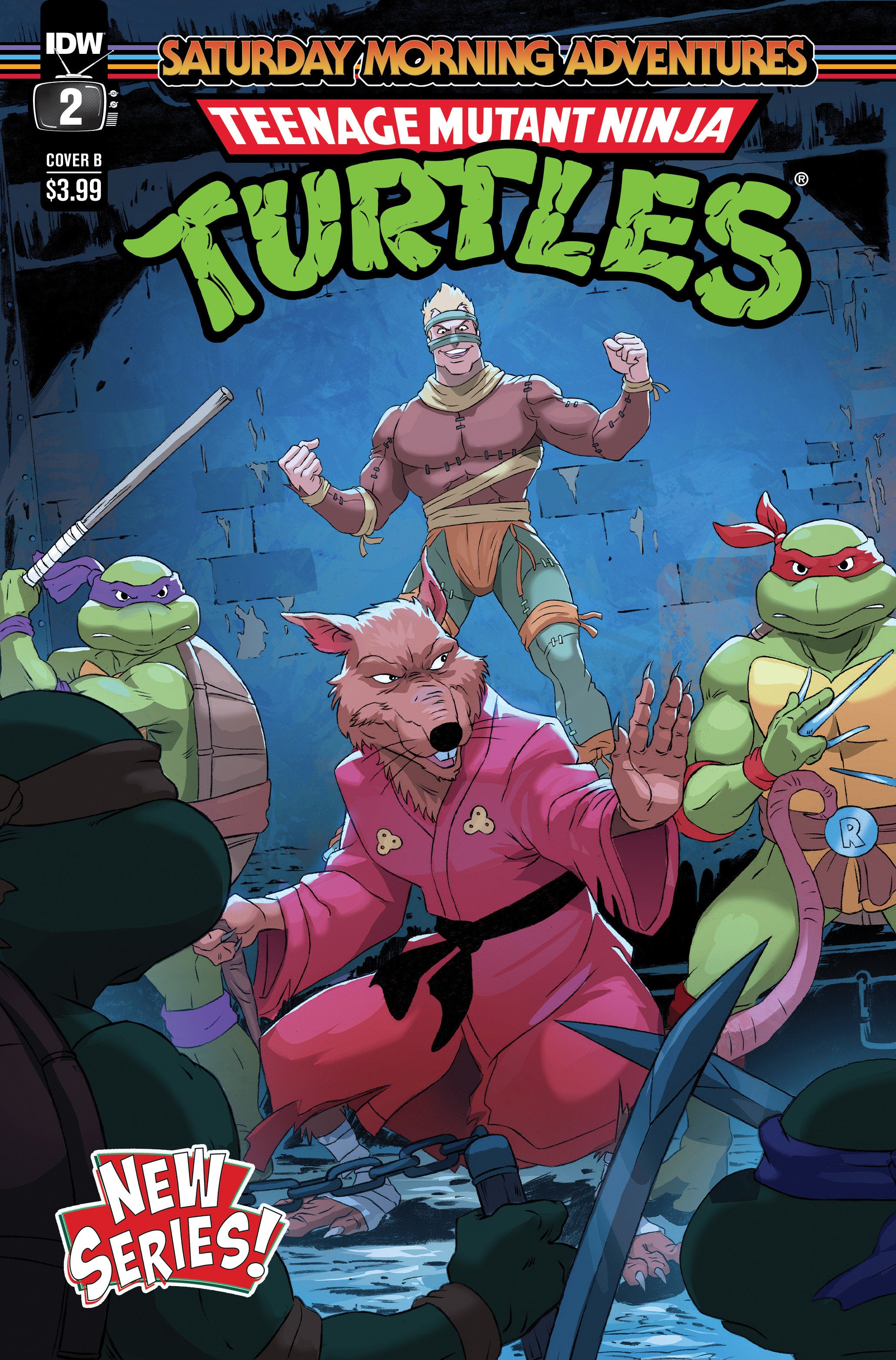 Teenage Mutant Ninja Turtles: Saturday Morning Adventures (2023-) #2 Variant B (Schoening) | Dragon's Lair Comics and Fantasy Houston TX