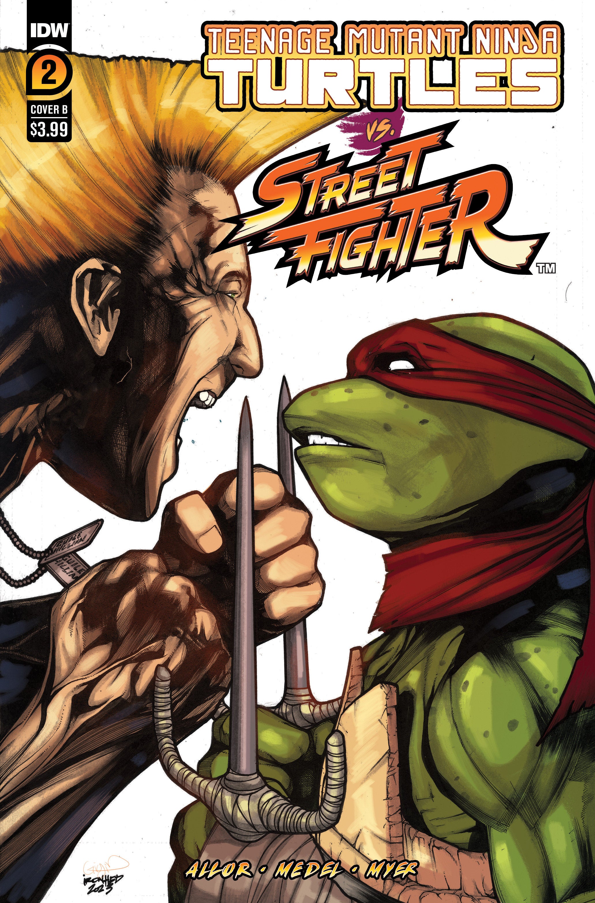 Teenage Mutant Ninja Turtles vs. Street Fighter #2 Variant B (Sanchez) | Dragon's Lair Comics and Fantasy Houston TX