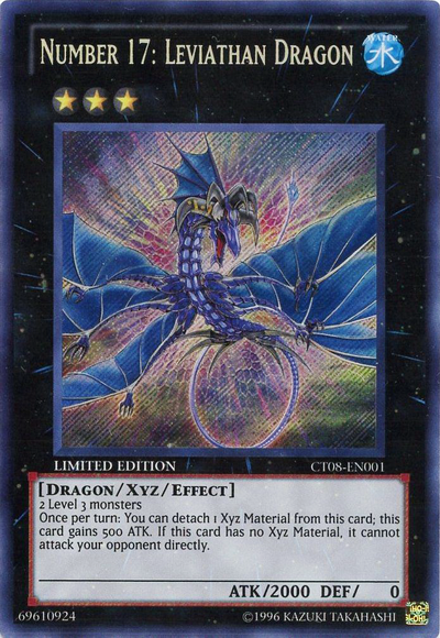 Number 17: Leviathan Dragon [CT08-EN001] Secret Rare | Dragon's Lair Comics and Fantasy Houston TX