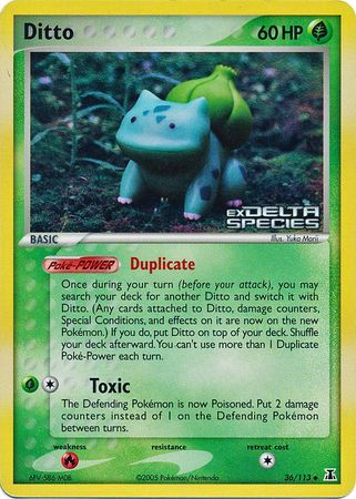 Ditto (36/113) (Stamped) [EX: Delta Species] | Dragon's Lair Comics and Fantasy Houston TX