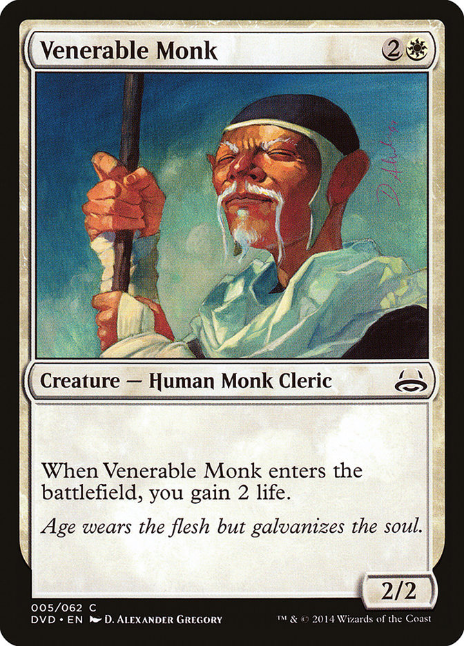 Venerable Monk (Divine vs. Demonic) [Duel Decks Anthology] | Dragon's Lair Comics and Fantasy Houston TX